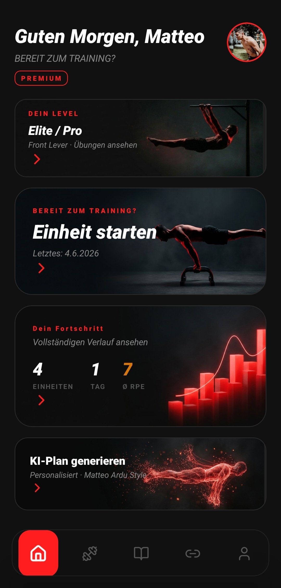 Calisthenics eXperience — Intelligente Home